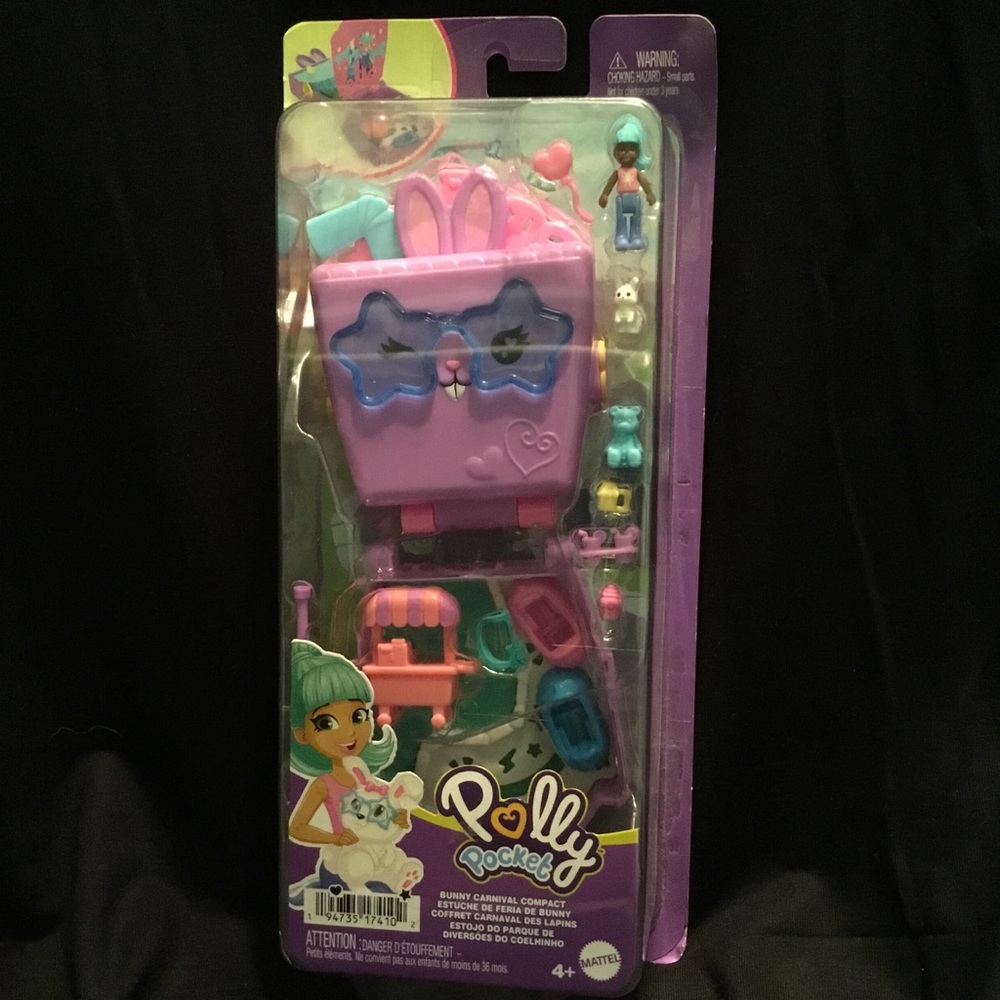 Polly Pocket Bunny Carnival Compact Playset - Purple